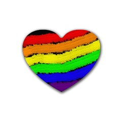 Rainbow Heart Coaster (4 pack) 