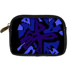 Deep Blue Abstraction Digital Camera Cases by Valentinaart