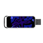 Deep blue abstraction Portable USB Flash (One Side) Front