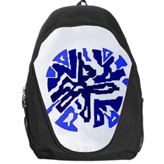 Deep Blue Abstraction Backpack Bag