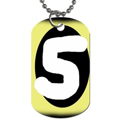 Number Five Dog Tag (two Sides) by Valentinaart