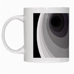 Gray Abstraction White Mugs by Valentinaart