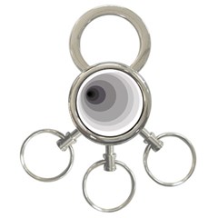 Gray Abstraction 3-ring Key Chains by Valentinaart