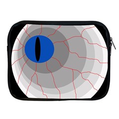Blue Eye Apple Ipad 2/3/4 Zipper Cases by Valentinaart