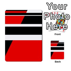 Red, White And Black Abstraction Multi-purpose Cards (rectangle)  by Valentinaart