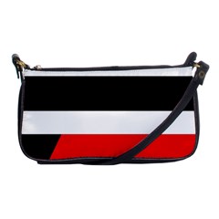 Red, White And Black Abstraction Shoulder Clutch Bags by Valentinaart