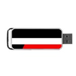 Red, white and black abstraction Portable USB Flash (Two Sides) Front