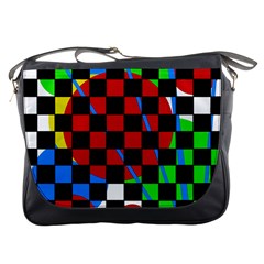 Colorful Abstraction Messenger Bags by Valentinaart