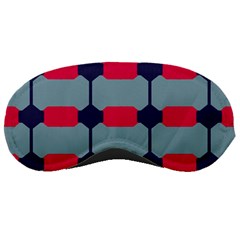 Red Blue Shapes Pattern                                                                                     			sleeping Mask by LalyLauraFLM