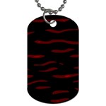 Red and black Dog Tag (Two Sides) Back