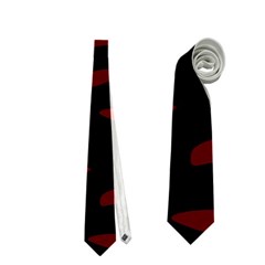 Red And Black Neckties (two Side)  by Valentinaart