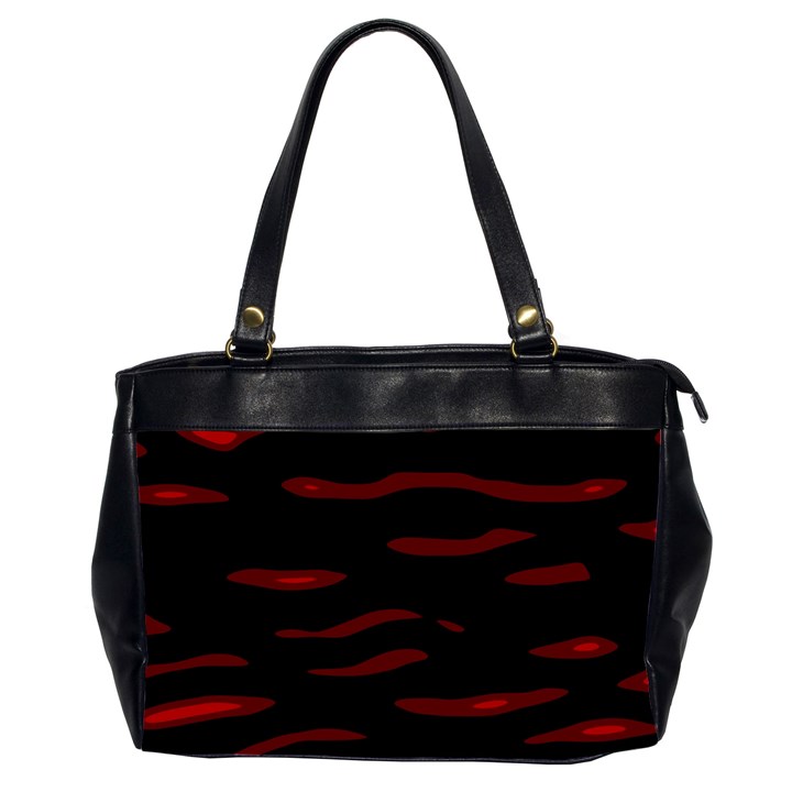 Red and black Office Handbags (2 Sides) 