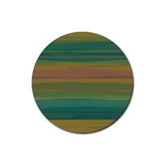 Watercolors                                                                                      			rubber Round Coaster (4 Pack)