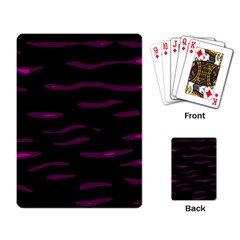 Purple And Black Playing Card by Valentinaart