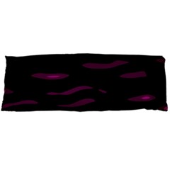 Purple And Black Body Pillow Case (dakimakura) by Valentinaart