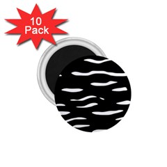 Black and white 1.75  Magnets (10 pack) 