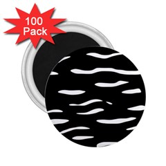 Black and white 2.25  Magnets (100 pack) 