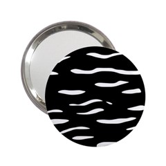 Black and white 2.25  Handbag Mirrors