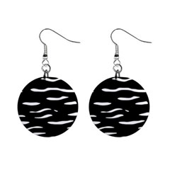 Black and white Mini Button Earrings