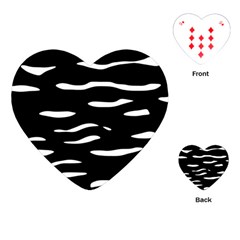 Black and white Playing Cards (Heart) 