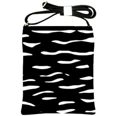 Black and white Shoulder Sling Bags