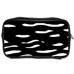 Black and white Toiletries Bags 2-Side