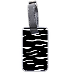 Black and white Luggage Tags (Two Sides)