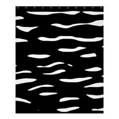 Black and white Shower Curtain 60  x 72  (Medium) 