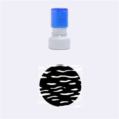 Black and white Rubber Round Stamps (Small)