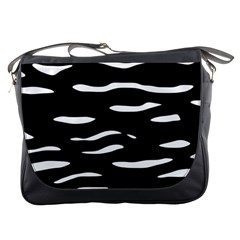 Black and white Messenger Bags