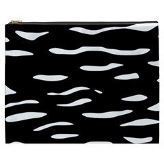 Black and white Cosmetic Bag (XXXL) 