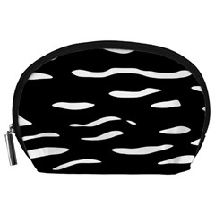 Black and white Accessory Pouches (Large) 