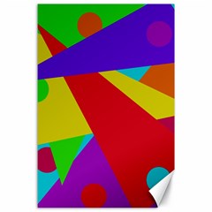 Colorful Abstract Design Canvas 24  X 36 