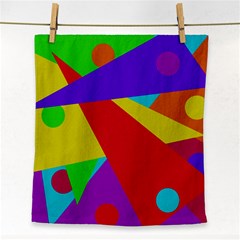 Colorful Abstract Design Face Towel by Valentinaart