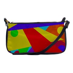 Colorful Abstract Design Shoulder Clutch Bags by Valentinaart