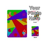 Colorful abstract design Playing Cards 54 (Mini)  Front - HeartJ