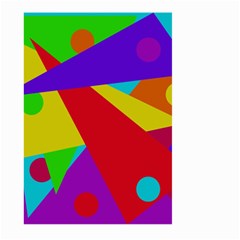 Colorful Abstract Design Large Garden Flag (two Sides) by Valentinaart