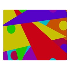 Colorful Abstract Design Double Sided Flano Blanket (large)  by Valentinaart