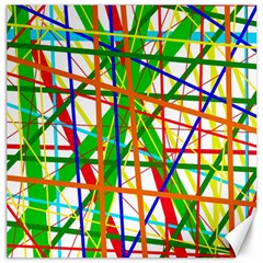 Colorful Lines Canvas 20  X 20   by Valentinaart