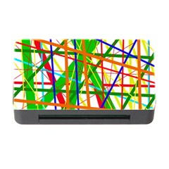 Colorful Lines Memory Card Reader With Cf by Valentinaart