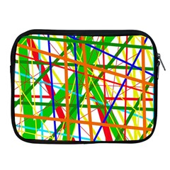 Colorful Lines Apple Ipad 2/3/4 Zipper Cases by Valentinaart