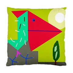 Abstract Bird Standard Cushion Case (two Sides) by Valentinaart