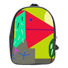 Abstract Bird School Bags (xl)  by Valentinaart