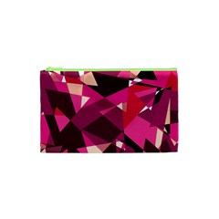 Red Broken Glass Cosmetic Bag (xs) by Valentinaart