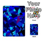 Blue broken glass Multi-purpose Cards (Rectangle)  Back 10