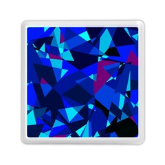 Blue Broken Glass Memory Card Reader (square)  by Valentinaart