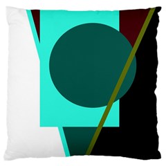 Geometric Abstract Design Standard Flano Cushion Case (one Side)