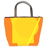 Orange abstract design Bucket Bags Back