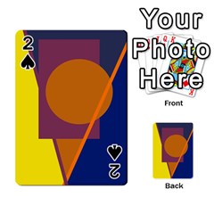 Geometric Abstract Desing Playing Cards 54 Designs  by Valentinaart