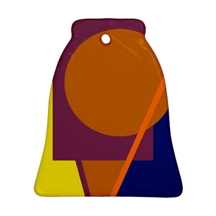 Geometric abstract desing Bell Ornament (2 Sides)